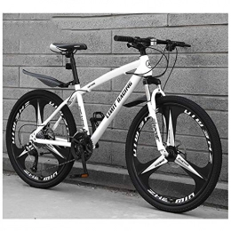 KXDLR Fahrräder KXDLR Mens Mountainbike, Federung Vorne, 26-Zoll-Räder, 17-Zoll-Aluminiumlegierung-Rahmen Mit Doppelscheibenbremse, Weiß, 27 Speed