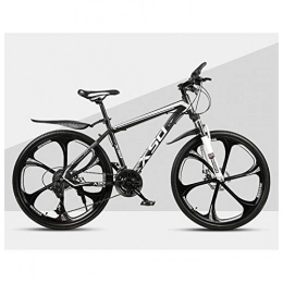 KXDLR Fahrräder KXDLR Mountainbike 21-30 Beschleunigt Unisex Bike 26" Reifen Bikes Und 17-Zoll-Aluminium-Legierung Rahmen Hardtail Bike Mit Dual-Scheibenbremsen, Schwarz, 27 Speeds