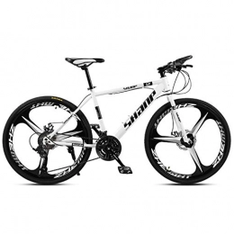 KXDLR Fahrräder KXDLR Moutain Fahrrad-21-30 Geschwindigkeiten MTB 26 Zoll Räder Doppelscheibenbremse Bike, Weiß, 24 Speeds