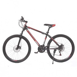 LBWT Fahrräder LBWT 24 Zoll Mountainbike, Studentendoppelscheibenbremse Geschwindigkeit Fahrrad, 21 Geschwindigkeit, Freizeit Sport, Geschenke (Color : Black red)