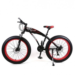 LBWT Fahrräder LBWT Sport Mountainbike, Studentenstoßdämpfung Rennrad, 24-Zoll-Off-Road Radfahren, Variable Speed, Geschenke (Color : Black red, Size : 7 Speed)