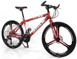 LBWT Fahrräder LBWT Student 26 Zoll Mountainbike, Kohlenstoffstahlrahmen, 21 / 24 / 27 / 30 Geschwindigkeit, □□ Doppelscheibenbremse, Geschenke (Color : Red, Size : 30 Speed)