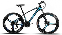 LBWT Fahrräder LBWT Unisex Mountainbike, 26 Zoll Erwachsener Gelände Fahrräder, High-Carbon Stahlrahmen, 21 / 24 / 27 Geschwindigkeit, 3-Speichen-Räder, Geschenke (Color : Blue, Size : 27 Speed)
