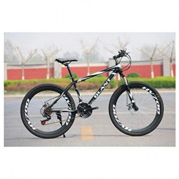 LHQ-HQ Fahrräder LHQ-HQ Outdoor-Sport 2130 Geschwindigkeiten Mountain Bike 26 Zoll Speichenrad Federgabel Doppelscheibenbremse MTB Reifen Fahrrad Outdoor-Sport Mountainbike (Color : Black, Size : 24 Speed)