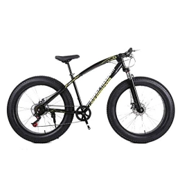 LHQ-HQ Fahrräder LHQ-HQ Outdoor-Sport-Fat Bike, 26-Zoll-Lang Mountainbike 21-Gang-Strand Schneeberg 4.0 große Reifen for Erwachsene Außenreit Outdoor-Sport Mountainbike (Color : Black)