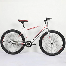 LIANGZI Fahrräder LIANGZI 26 Zoll Einstellbare Geschwindigkeit Mountainbike Adult Dual Disc Bremse Stoßdämpfung ? MTB Fahrrad Mit Speichenrad (Weiß Rot, 21-stufige Schicht)