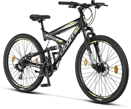 Licorne Bike Fahrräder Licorne Bike Strong 2D Premium Mountainbike in 27, 5 Zoll - Fahrrad für Jungen, Mädchen, Damen und Herren - Scheibenbremse vorne und hinten - 21 Gang-Schaltung - Vollfederung