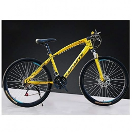 Link Co Fahrräder Link Co Mountainbike 26 Zoll Geschwindigkeit Doppelscheibenbremsen Radfahren Fahrrad EIN Rad, Yellow