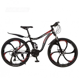 LJLYL Mountainbike LJLYL 26-Zoll-Mountainbike-Fahrrad für Erwachsene, Männer und Frauen, MTB-Bikes mit hohem Kohlenstoffstahlrahmen, Aluminiumlegierungsräder, Doppelscheibenbremse, A, 24 Speed