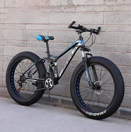 LJLYL Fahrräder LJLYL Mountainbike, 4, 0 Zoll Fat Tire Hardtail Mountainbike Dual Suspension Frame, Rahmen aus hohem Kohlenstoffstahl, Doppelscheibenbremse, C, 26 inch21 Speed