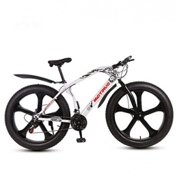 LJLYL Fahrräder LJLYL Mountainbike-Fahrrad, 26-Zoll-Räder Fat Tire MTB Bike Hardtail, Rahmen aus kohlenstoffhaltigem Stahl, Doppelscheibenbremse, B, 21 Speed