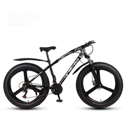 LJLYL Mountainbike LJLYL Mountainbike-Fahrrad für Erwachsene, 26-Zoll-Fat-Tire-Hardtail-MTB-Fahrrad, Rahmen aus Kohlenstoffstahl, Federgabel, Doppelscheibenbremse, C, 24 Speed