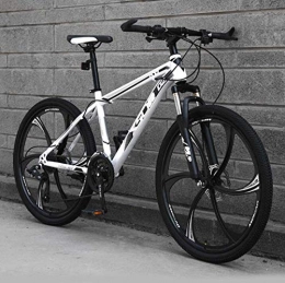 LJLYL Fahrräder LJLYL Mountainbike für Erwachsene, Hardtail-MTB-Fahrradrahmen aus Kohlenstoffstahl, stoßdämpfende Vorderradgabel, Doppelscheibenbremse, E, 26 inch 27 Speed
