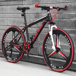 LJLYL Fahrräder LJLYL Mountainbike für Erwachsene, Rahmen-MTB-Fahrrad aus Kohlenstoffstahl mit Doppelscheibenbremse und stoßdämpfender Vorderradgabel, Räder aus Aluminiumlegierung, A, 24 inch 27 Speed