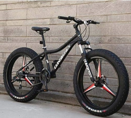 LJLYL Mountainbike LJLYL Mountainbike, Hardtail-Mountainbike, Rahmen aus Kohlenstoffstahl, Doppelscheibenbremse und Vorderradgabel, 26-Zoll-Räder, Schwarz, 7 Speed
