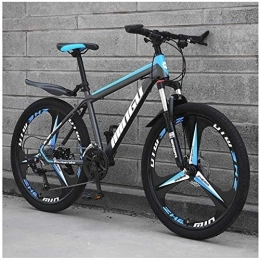 LLAN 26 Zoll Mountainbike, Scheibenbremsen Hardtail MTB, Trekking Bike Männer Bike-Mädchen-Fahrrad, Fully Mountainbike, 21 Geschwindigkeit, 3 Spoke (Color : Blue, Size : 27-Speed)