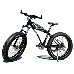 Llpeng Fahrräder Llpeng 4.0 Breitreifen Thick Rad Mountainbike, Motorschlitten ATV Off-Road-Fahrrad, 24 Zoll-7 / 21 / 24 / 27 / 30 Drehzahl (Color : Black, Size : 24)