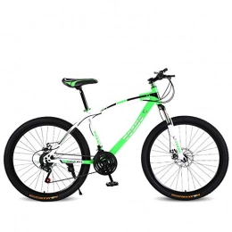 LOISK Mountainbike LOISK Mountainbikes 26 inch Outroad Mountainbike MTB Fahrräder mit Vollfederung aus Kohlenstoffstahl Speichenrad Doppelscheibenbremsen, Grün, 24 Speed
