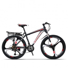 LOISK Fahrräder LOISK Mountainbikes Freizeitradfahren Leichte Rennrad Fitness im Freien Doppelscheibenbremse Rahmen aus kohlenstoffhaltigem Stahl Gabel Stoßdämpfung 27.5 Zoll 21 Speed, K Wheel red