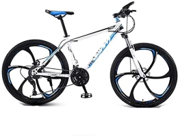 lqgpsx Fahrräder lqgpsx Adult Offroad Mountainbike, 24-Zoll-Speichenrad mit integriertem Rad 21-Gang-Rennrad mit Variabler Geschwindigkeit, für die städtische Umgebung und den Pendelverkehr(Farbe:Schwarz)