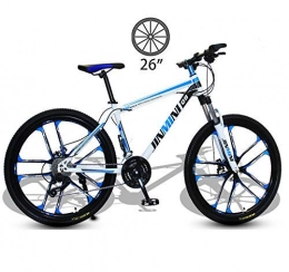LXDDP Fahrräder LXDDP Mountainbike, Mädchen-Doppelbremsrad aus Kohlenstoffstahl im Freien, 26-Zoll-Student Offroad-Doppelschock-Sportradfahren mit Variabler Geschwindigkeit
