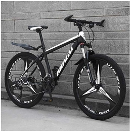 Lyyy Mountainbike Lyyy 24-Zoll-Mountainbikes, Mens-Frauen-Carbon Steel Fahrrad, 30-Gang-Schaltung All Terrain Mountain Bike mit Doppelscheibenbremse YCHAOYUE (Color : 30 Speed, Size : Black 3 Spoke)