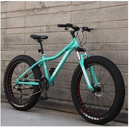 Lyyy Mountainbike Lyyy 26-Zoll-Mountainbikes, High-Carbon Stahl Hardtail Mountainbike, Fat Tire All Terrain Mountain Bike, Frauen-Männer Anti-Rutsch-Bikes YCHAOYUE (Color : Blue, Size : 27 Speed)