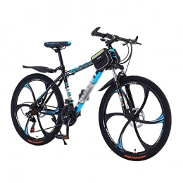LZZB Fahrräder LZZB 26 in Disc Brake Mountainbike 21 Speed ​​Fahrrad für Herren oder Damen MTB Carbon Stahlrahmen mit Federgabel / Blau / 21 Speed