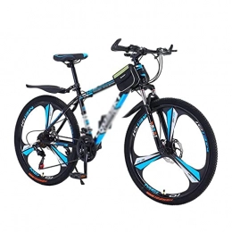 LZZB Fahrräder LZZB 26 Zoll Mountainbike 21 / 24 / 27 Geschwindigkeit Doppelscheibenbremsen Vorderradaufhängung Fahrrad für Erwachsene Herren Damen (Größe: 27 Geschwindigkeit, Farbe: Blau) / Blau / 21 Geschwindigkeit