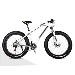 LZZB Fahrräder LZZB 26 Zoll Mountainbike Carbon Stahl MTB Fahrrad mit Scheibenbremse Federgabel Radfahren Urban Commuter City Fahrrad (Größe: 21 Geschwindigkeit, Farbe: Gelb) / Weiß / 21 Geschwindigkeit