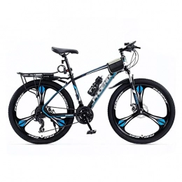 LZZB Fahrräder LZZB 27, 5 Zoll Mountainbike 24 Geschwindigkeiten Carbonstahlrahmen mit Scheibenbremse Outdoor Bikes für Herren Damen / Blau / 24 Gänge