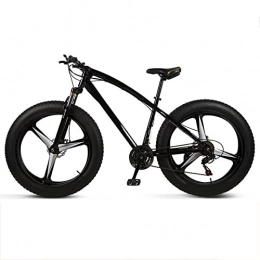 Mapeieet 26 Zoll Fatbike Mountainbike 4.0 fette Reifen Fahrrad - Doppelscheibenbremsanlage - Geeignete Höhe 150-185CM,Schwarz