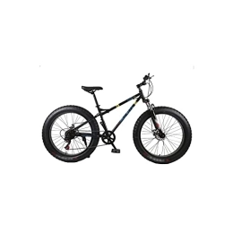  Fahrräder Mens Bicycle Mountain Bike 4.0 Fat Tire Mountain Bike High Carbon Steel Beach Bicycle Snow Bike (Color : Orange) (Black)