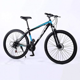 XXSUNNY Fahrräder Mens Mountainbike, Aluminiumlegierung Doppelscheibenbremse Fahrrad, 29-Zoll-21 / 24 / 27 Geschwindigkeit Mountainbike, Black Blue, 24 Speed