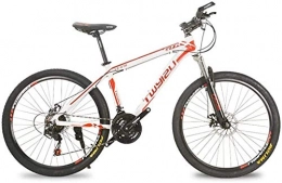 MJY Fahrräder MJY Fahrrad Fahrrad, Mountainbike, Rennrad, Hard Tail Bike, 26 Zoll 21-Gang-Fahrrad, Stoßdämpfungsrad aus Aluminiumlegierung 6-11, weiß Rot