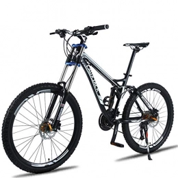 MOLINGXUAN Mountainbike MOLINGXUAN Mountain Bikes, Downhill Mountainbike-Fahrräder für Erwachsene, Aluminiumlegierung Cross-Country Bikes, 27-Gang-Doppel-Shock Soft-Tails, A