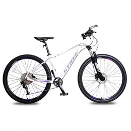 Mountainbike, 11Speed 27,5 Zoll Räder Erwachsene Fahrrad, Aluminiumlegierung Rahmen Shiftable Lock G radarfn (weiß lila)