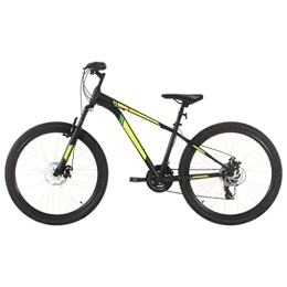 ZesenArt Fahrräder Mountainbike, 21 Gänge, 27, 5 Zoll, 38 cm, Schwarz