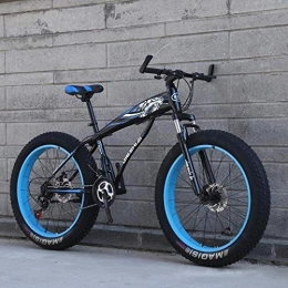 Aoyo Fahrräder Mountainbike, 24" / 26" Big Wheel Snowbike, 21-Gang-Doppelscheibenbremse, stark stoßdämpfender Federgabel, Außen Off-Road Beach Bike (Color : E, Size : 24 inch)