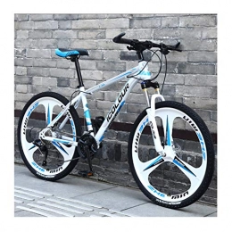 LHQ-HQ Fahrräder Mountainbike 24 Zoll Aluminium Leicht 24-Gang, Für Erwachsene, Frauen, Jugendliche, White Blue