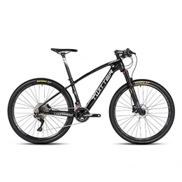 W&TT Fahrräder Mountainbike 26 / 27, 5 Zoll SHIMANO M7000-22 Geschwindigkeiten für Erwachsene Off-Road-Bike-Radfahren mit Luftdruck-Stoßdämpfer und Vordergabel-Ölbremse, Carbonfahrräder für Herren, Black, 27.5*15.5
