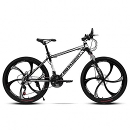 Mrzyzy Fahrräder Mountainbike 26 Zoll, 21 / 24 Geschwindigkeit mit Doppelscheibenbremse, Adult MTB aus Kohlenstoffstahl, Hardtail-Fahrrad mit verstellbarem Sitz (Color : B1, Size : 24 Speed)