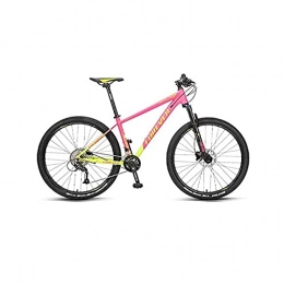 WQFJHKJDS Mountainbike Mountainbike 27, 5 Zoll Erwachsene Aluminiumlegierung Rahmen 18-Gang-Öl-Scheibe, Off-Road-Variablen Geschwindigkeit Fahrrad Kühle Farben für Frauen und Männer Jugend / Erwachsener ( Color : Pink )
