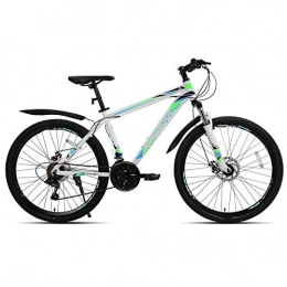RECORDARME Fahrräder Mountainbike, 66 cm (26 Zoll), Aluminiumlegierung, 21-Gang-Doppelscheibenbremse, für urbane Umgebung und Pendeln zur Arbeit