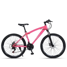 zwayouth Mountainbike Mountainbike, 66 Zoll, 27 Gänge, für Erwachsene / Herren / Damen, Doppelscheibenbremse, Anti-Rutsch-Fahrrad, eine Vielzahl von Farben sind erhältlich (24, rosa)