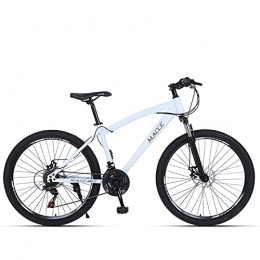zwayouth Fahrräder Mountainbike, 66 Zoll, 27 Gänge, für Erwachsene / Herren / Damen, Doppelscheibenbremse, rutschfest, in verschiedenen Farben erhältlich (26, weiß)
