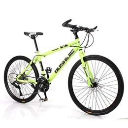 JLFSDB Fahrräder Mountainbike fahrrad Frauen der Männer Bergfahrräder 26" Ravine Bike Vorderradaufhängung Doppelscheibenbremse 21 / 24 / 27 Geschwindigkeiten Carbon-Stahlrahmen ( Color : Light Green , Size : 27 Speed )