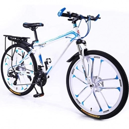 YLJYJ Mountainbike Mountainbike für Jugendliche und Erwachsene, Fahrrad mit Doppelscheibenbremse, Fahrrad mit variabler Geschwindigkeit aus hohem Kohlenstoffstahl, großartig (Farbe: A-24 Zoll, Größe: 24 Geschwindigkeit)