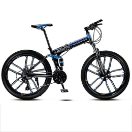 ZYZYZY Fahrräder Mountainbike Hoch-kohlenstoffstahl MTB Leicht 30 Geschwindigkeit Variable Geschwindigkeit Doppelscheibenbremse 10cutter Rad 26 Zoll Citybike A-30 Geschwindigkeit 24 Zoll