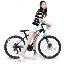 WGYDREAM Fahrräder Mountainbike Mountain Bike MTB Mountainbike, 26 ‚‘ Rad-Fahrräder 27 Geschwindigkeiten MTB Leichte Carbon-Stahlrahmen-Scheibenbremse Vorderachsfederung Mountainbike Mountain Bike MTB ( Color : Green )
